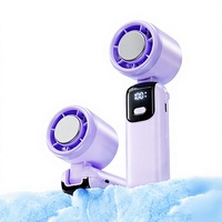 Ventilateur Rafraîchisseur d'Air Électrique Portable 2026 avec Jet Turbo Glacé, Mini Ventilateur Léger à Grande Capacité