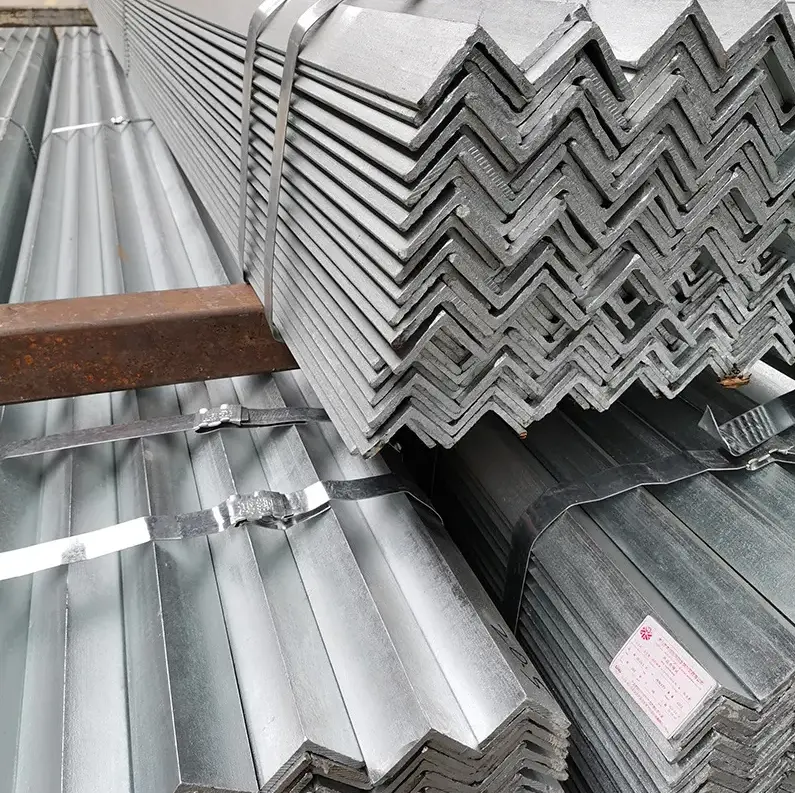 Fabrika satış çelik açı ASTMA36 A53 Q235 Q345 sıcak haddelenmiş çelik köşebentler yapısal çelik çerçeve için