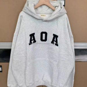 Nouveauté : Sweat-shirt zippé col montant décontracté en coton 100% uni 430g, style universitaire tendance - Product Image 4