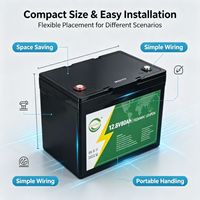 Batterie de stockage d'énergie au phosphate de fer et de lithium 12,8 V 80 Ah, qualité photovoltaïque, haute capacité, sans entretien, 6000 cycles