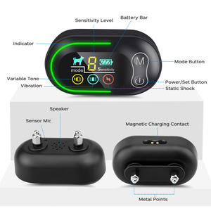 Collier anti-aboiement intelligent rechargeable, étanche, avec entraînement par vibration pour chiens, écran couleur et réglable - Product Image 3