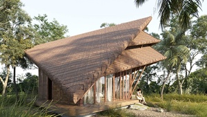 Casa Prefabricada, Experiencia Inmersiva en la Naturaleza, Bungalow Ecológico para Resort o Airbnb, Glamping, Invernadero Industrial 40 HC, Poste de Bambú N2 - Product Image 5