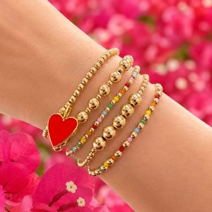 Custom Wholesale Vintage <b>Bracelet</b> 18K Gold Plated Stainless Steel Jewelry <b>Beads</b> <b>Bracelet</b> Women Gift Jewelry - Product Image 6