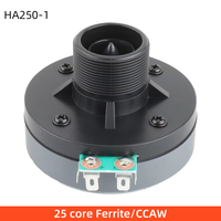 HA250-1 Haut-parleur de compression à aimant aérospatial de 28 mm, 80 mm, 34 mm de goulot, 8 Ohm, 60W, pour enceintes audio DIY