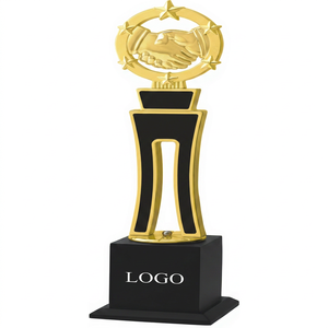 Trofeo de metal resistente con artesanía superior y acabado elegante para impresiones duraderas. - Product Image 1