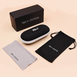 לוגו מותאם אישית רב-נקי לוגו זכוכית נייר תיבת משקפי שמש אווה תיק סט משקפיים & תיק - Product Image 1