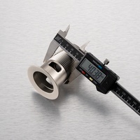 Joyhoo 1 1/4 Évier de salle de bain en acier inoxydable 8 CM avec siphon clic-clac en alliage de zinc et vidange pop-up avec trop-plein