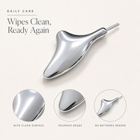 Outil de massage facial et corporel en métal Gua Sha, gratteur, bâton de massage des points d'acupression, outil de massage des points de déclenchement, outil Gua Sha facial