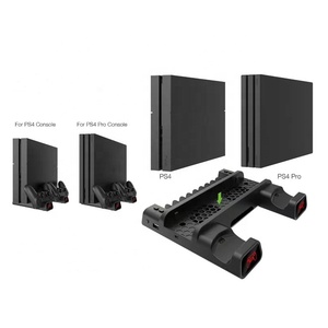 Đế Sạc Đa Năng Với Đèn LED Chỉ Báo Quạt Làm Mát Bộ Lưu Trữ Thẻ Trò Chơi Cho <span class=keywords><strong>PS4</strong></span> / <span class=keywords><strong>SLIM</strong></span> / PRO Đế Sạc - Product Image 6