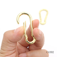 Anneau à ressort de forme spéciale, mousqueton à ressort doré, anneau à ressort en alliage de zinc pour accessoires de maroquinerie et breloques de sac