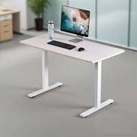Cadre de bureau électrique ergonomique réglable en hauteur, table d'ordinateur motorisée, robuste, capacité de charge de 80 kg