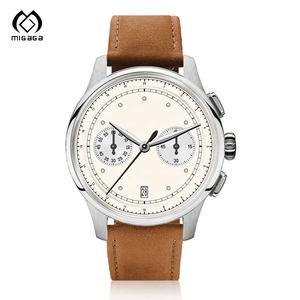 Orologi da <span class=keywords><strong>Uomo</strong></span> Automatici Cronografo Classici Rétro di Alta Qualità con Cassa e Cinturino in Acciaio Inossidabile 316L Multifunzione e Logo Personalizzabile - Product Image 3