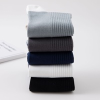 Chaussettes de sport pour hommes, nouvelle collection automne, en coton, antibactériennes, absorbant la transpiration, désodorisantes, pour le cyclisme, design simple et coloré
