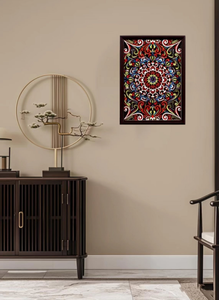Couleur <span class=keywords><strong>Mandala</strong></span> screen-3D Couches Sculpture sur <span class=keywords><strong>bois</strong></span> Art de découpe laser - Product Image 2