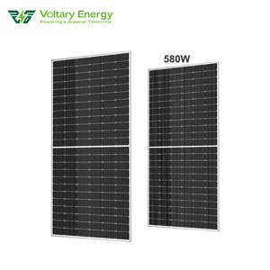 Panneaux solaires HJT demi-cellules HBC 580W/590W, kit domestique, vente en gros usine, efficacité 23%, garantie 12 ans - Product Image 1