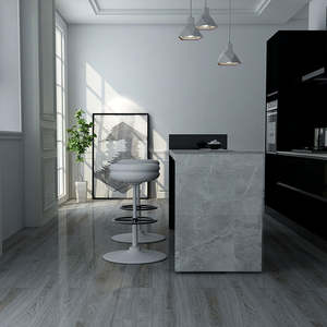 <span class=keywords><strong>Isolation</strong></span> thermique Économie d'énergie Panneaux muraux modernes en SPC à motif de marbre en bois 3D Imperméables Ignifuges à clic pour hôtels Bureaux - Product Image 6