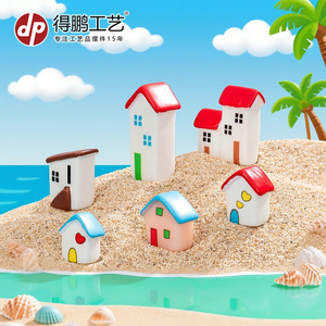 ดีพี มิเนียเจอร์เรซิ่นเฮาส์สไตล์การ์ตูนเครื่องประดับตั้งโต๊ะงานฝีมือ DIY อุปกรณ์ตกแต่ง - Product Image 3