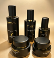 Ensemble d'emballages en verre givré de luxe pour flacons pompe à lotion et sérum, pour marque cosmétique, vente en gros