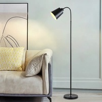 Lampe sur pied de style influenceur, design moderne et minimaliste, lumière LED protectrice pour les yeux, CRI 95, contrôle de la luminosité, lecture au chevet, ambiance
