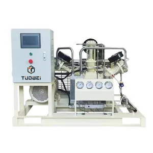 Kompresor pendorong oksigen O2 bebas minyak penggunaan industri medis tekanan tinggi 150bar untuk pengisian silinder oksigen