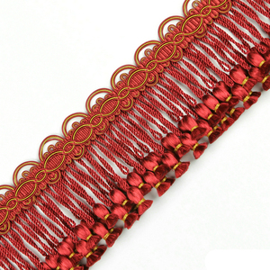 Casa tessile Rayon che si ispessisce frangia di nappe per cucire tenda appesa a fettucce - Product Image 3