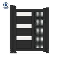 Puerta Corredera de Madera Compuesta Rústica Personalizada Prima con Herrajes de Rodillos para el Perímetro de Casas de Campo