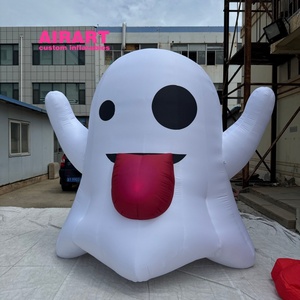 Nouveau design 2026 : Ballon fantôme gonflable amusant pour la décoration de jardin et de patio, décoration gonflable populaire pour Halloween - Product Image 4