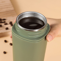 Mug à café isotherme double paroi en acier inoxydable 16 oz avec fond à ventouse anti-chute et anti-déversement, multicolore, portable, pour voyage