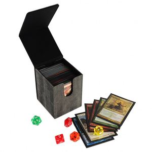 Boîte à cartes magnétique compacte FX Slim en cuir PU à chargement par le haut pour le voyage, étui de rangement pour jeux de cartes - Product Image 3