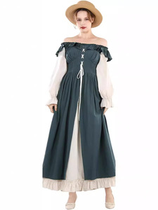 Cosplay Vintage Victorian Vestido Medieval Renaissance Bandage <strong>Dresses</strong> Women Halloween Carnival Costume <strong>Dress</strong> <strong>up</strong> <strong>Fairy</strong> Ireland - Product Image 4