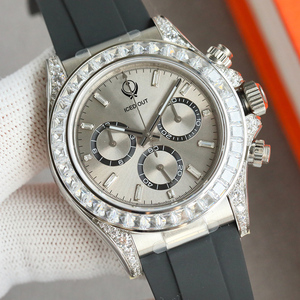 पुरुषों के लिए डिजाइनर स्वचालित यांत्रिक हीरा घड़ी पुरुषों के लिए स्टेनलेस स्टील केस टा आंदोलन क्रोनोग्राफ फ़ंक्शन गोताखोर सुविधा 100 बार - Product Image 2