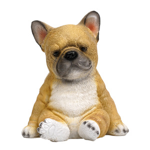 Figura de Bulldog Francés, Realista, de Resina, Decoración para el Hogar, Escritorio, Sala de Estar, Estilo Moderno Rústico, Regalo - Product Image 1