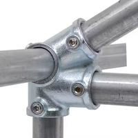 Colliers de serrage Clé Serre 5 voies Connecteurs de tuyaux galvanisés