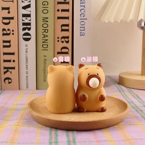 ของเล่นบีบคลายเครียดรูปคาปิบารา ทำจาก TPE เนื้อนุ่ม บีบแล้วคืนตัวช้า ของเล่นปลอบประโลมเด็ก - Product Image 2