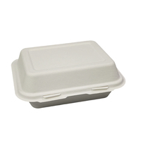Fiambrera compostable, contenedor de comida de caña de azúcar biodegradable, vajilla de bagazo desechable, cajas de contenedores de pescado y patatas fritas