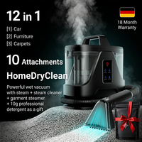 Extracteur de tapis à vapeur multi-modes 4-en-1, aspirateur 16000Pa à super aspiration, nettoyeur de taches avec 8 accessoires polyvalents