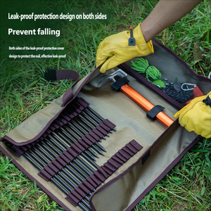 עמיד למים בקיבולת גדולה בד אוקספורד שקית אחסון מסמר קמפינג נייד עמיד בפני שחיקה שקית גליל אוהל עמיד בפני שחיקה לחוץ - Product Image 3