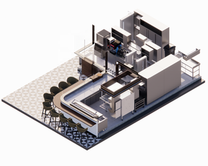 Progetto di cucina del ristorante Fast Food La Cesar di progettazione e fornitura di Fast Food Chefwin - Product Image 6