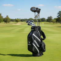 Ensemble de clubs de golf Stealth Black PVD pour hommes - Fers forgés à haut MOI et putter usiné CNC - Configuration professionnelle de 7 clubs