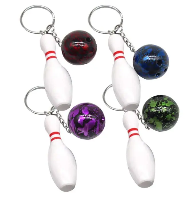 Yenilik lobut anahtar zincirleri Bowling araç çanta anahtar kolye anahtarlık dekorasyon çocuklar erkekler için doğum günü hediyesi LYT166