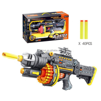 Jouets pour garçons, jouets électriques automatiques, 40 balles en mousse souples, blaster, gros jouets, pistolet