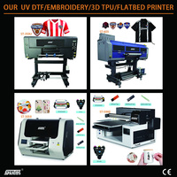 Nueva Impresora UV DTF 3D, Impresora Láser para Ropa, Logotipos, Etiquetas CMYKW, Película Plástica de 32 cm, Bordado, Pegatinas, Tinta UV