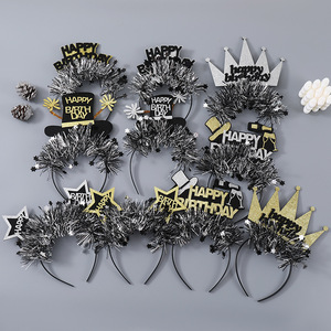 Diademas de Cumpleaños HLC, Accesorios para el Cabello de Año Nuevo, Decoración Festiva para Fiestas, Accesorios para Fotos para Reuniones de Año Nuevo - Product Image 4