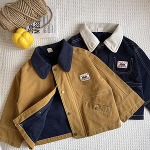 Cappotti autunnali in Denim per ragazzi Vintage alla moda 2025 giacche invernali per abbigliamento da strada - Product Image 5