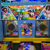 Machine de jeu vidéo d'arcade à monnayeur avec tapis de danse de 55 pouces, simulateur de jeu par geste pour deux joueurs