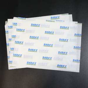 Custom Logo Printed Greaseproof Deli <b>Paper</b> Sheets Food Grade <b>Wrapping</b> <b>Paper</b> for Sandwich Burger Restaurant Packaging - Product Image 1