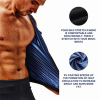 HEXIN CORSET SECRET hommes Shaper néoprène gilet graisse augmenter avec fermeture éclair grande taille extensible sport gilet perte de poids Shaper
