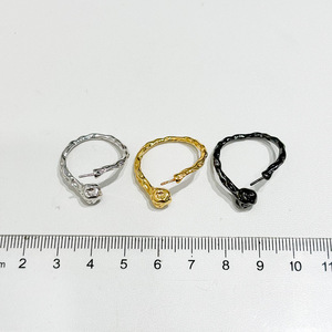 ขาตั้งแหวนเงินแท้ S925 พร้อมลูกปัดกลมขนาด 10-15 มม. อุปกรณ์ DIY สำหรับทำเครื่องประดับมุก ขาตั้งเครื่องประดับแฟชั่น ขนาด 25 มม. ตัวเว้นระยะ 10445 อุปกรณ์เสริม - Product Image 4