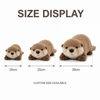 Peluche personnalisée réaliste en forme de loutre, jouet en peluche doux, poupée personnage, mascotte marine haut de gamme pour la décoration intérieure, faible MOQ, OEM, ODM