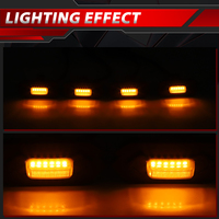 Accessoire automobile directement de l'usine, lumière de calandre LED pour Ford Ranger T9 2022 2023 2024 2025, couleur jaune